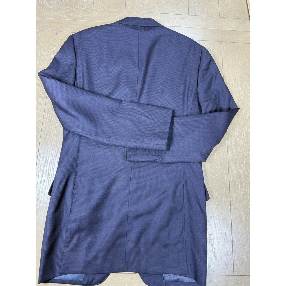 Dormeuil Wool Sport Coat Jacket Trunk Club Mens 38R Navy Blue Custom‎ Blazer
